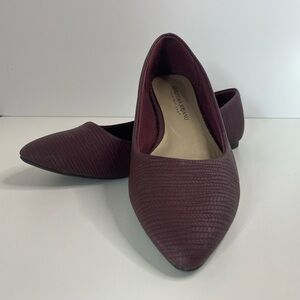 Christian Siriano for Payless Maroon/Burgundy Pointed-toe Flats